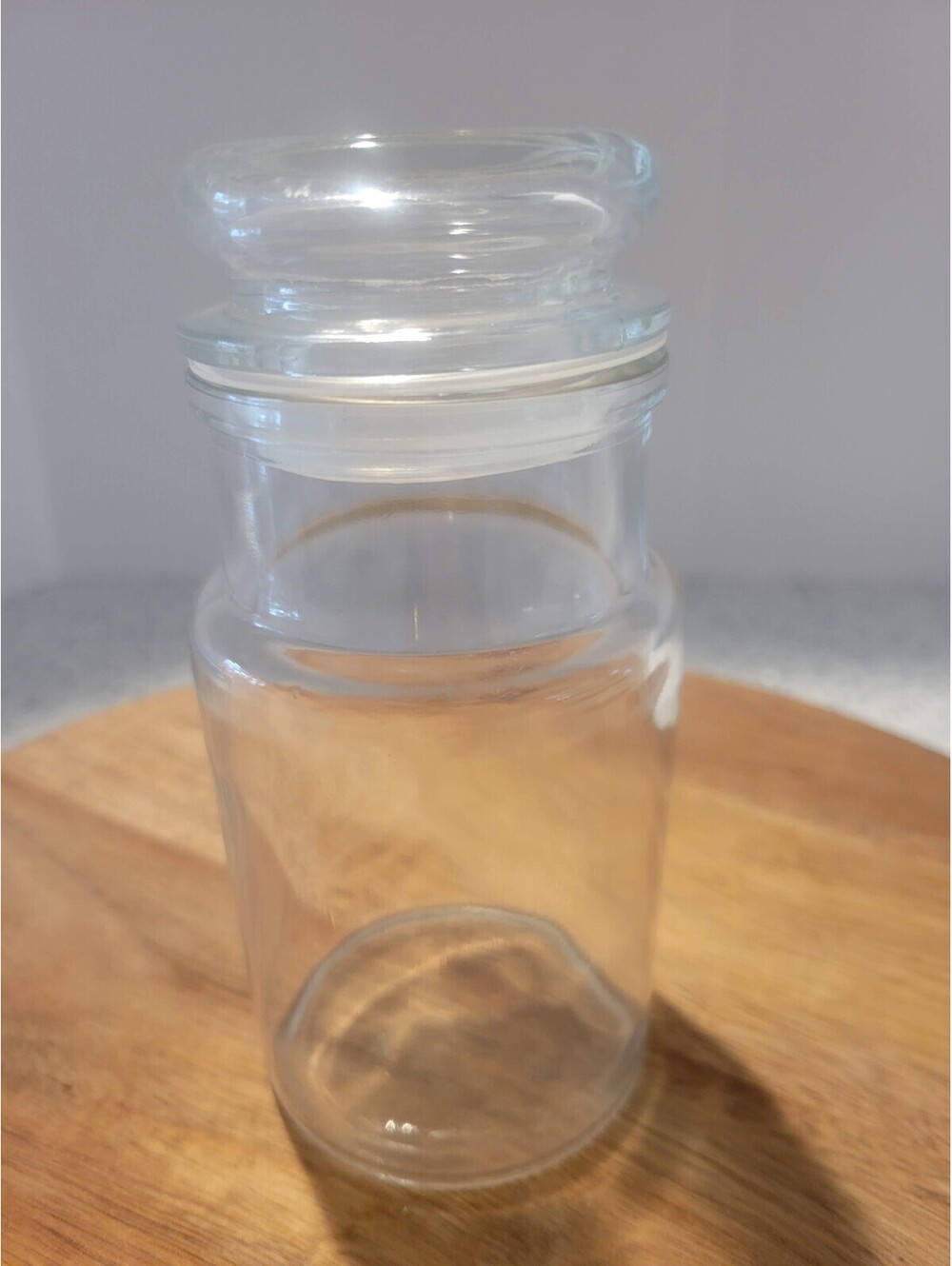Clear Glass Jam Candy Apothecary Jar With Airtight Lid Kitchen Storage Pantry